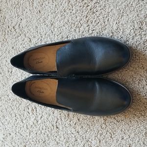 Black Clarks loafer